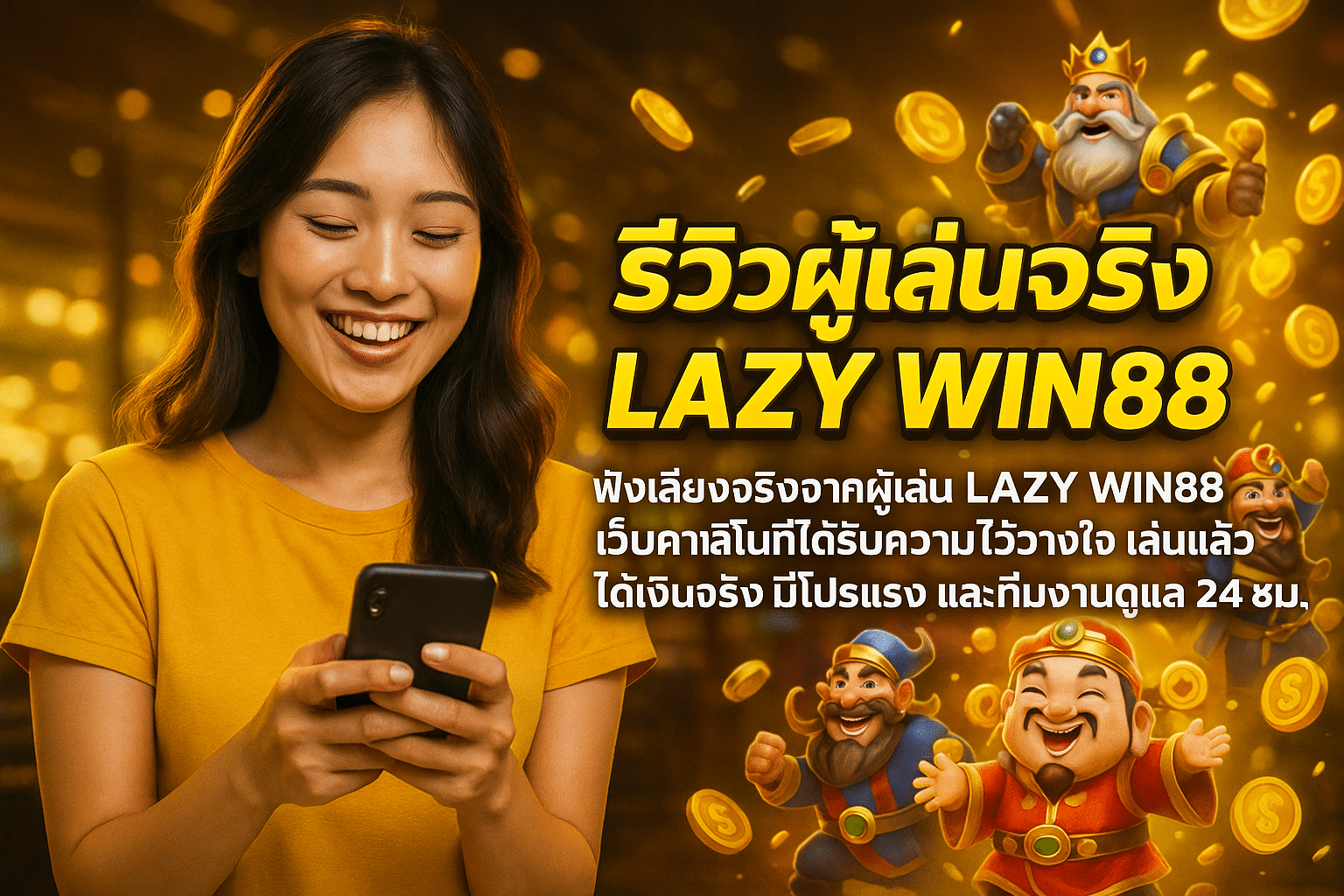 รีวิวผู้เล่นจริง LAZY WIN88