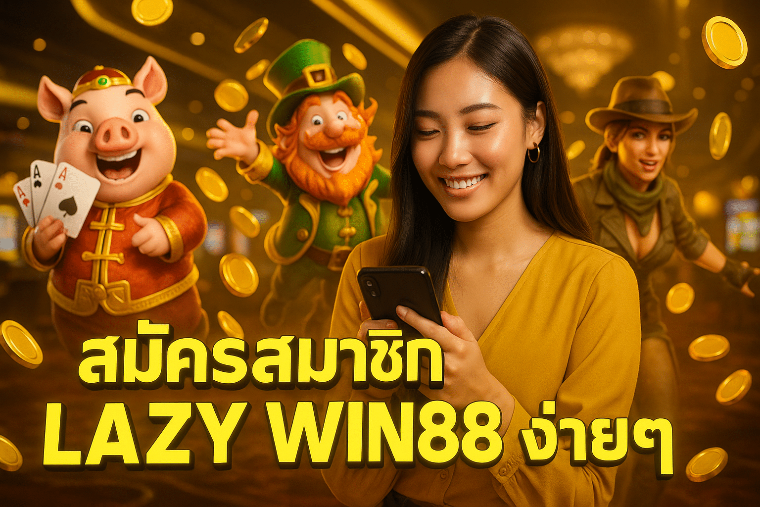 สมัครสมาชิก LAZY WIN88 ง่ายๆ